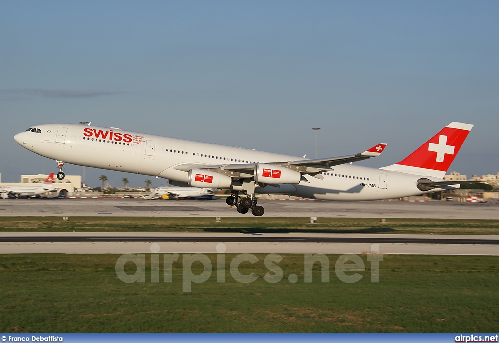 HB-JMB, Airbus A340-300, Swiss International Air Lines