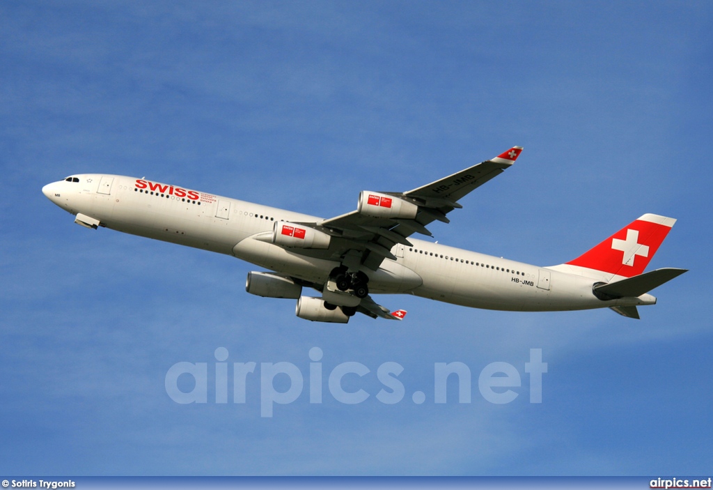 HB-JMB, Airbus A340-300, Swiss International Air Lines