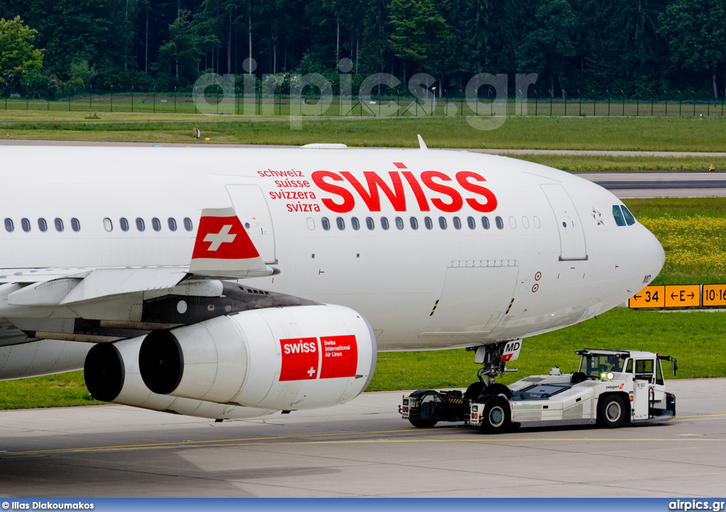 HB-JMD, Airbus A340-300, Swiss International Air Lines