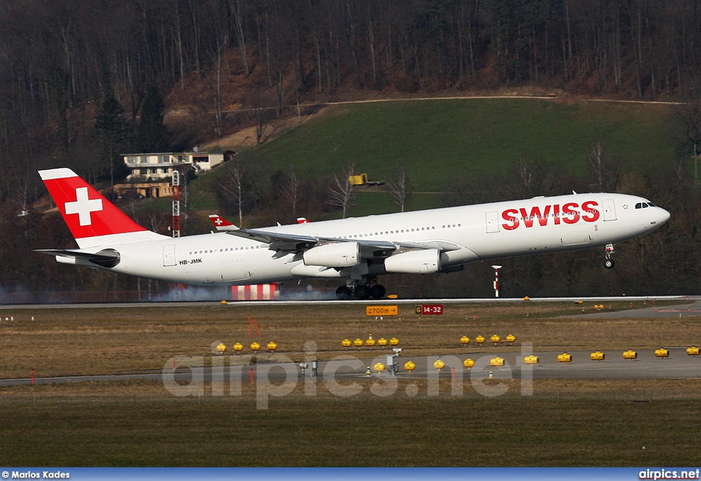 HB-JMK, Airbus A340-300, Swiss International Air Lines