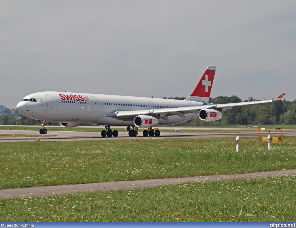 HB-JMK, Airbus A340-300, Swiss International Air Lines