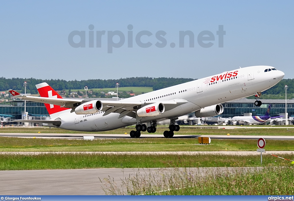 HB-JML, Airbus A340-300, Swiss International Air Lines