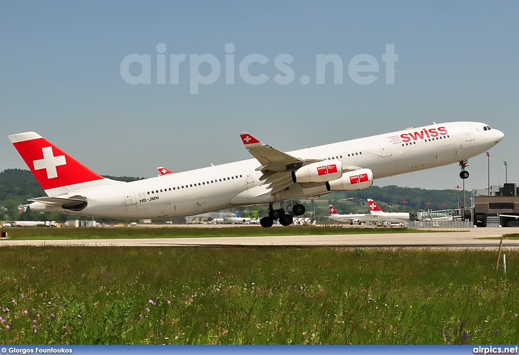 HB-JMN, Airbus A340-300, Swiss International Air Lines