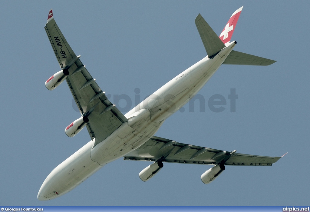 HB-JMN, Airbus A340-300, Swiss International Air Lines