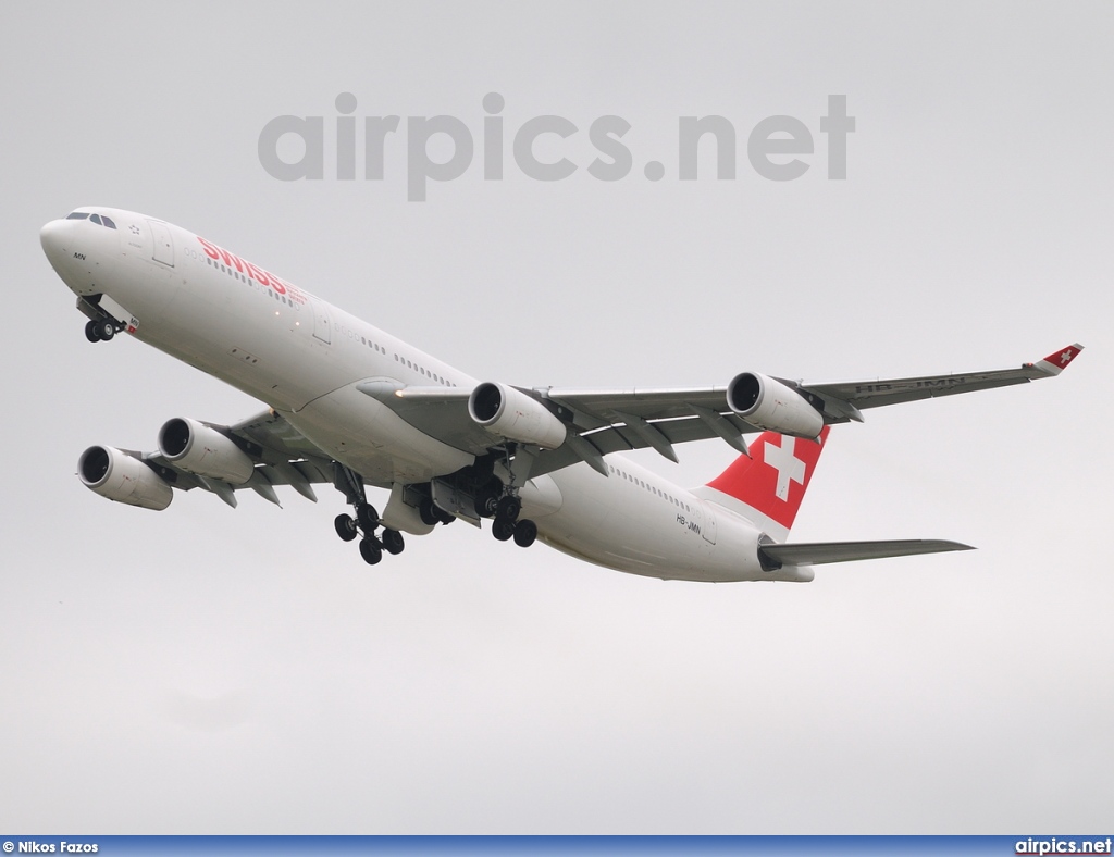 HB-JMN, Airbus A340-300, Swiss International Air Lines