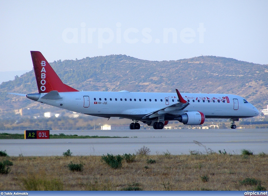 HB-JQE, Embraer ERJ 190-100LR (Embraer 190), Flybaboo