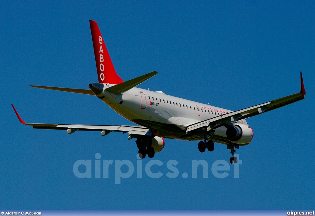 HB-JQF, Embraer ERJ 190-100LR (Embraer 190), Flybaboo