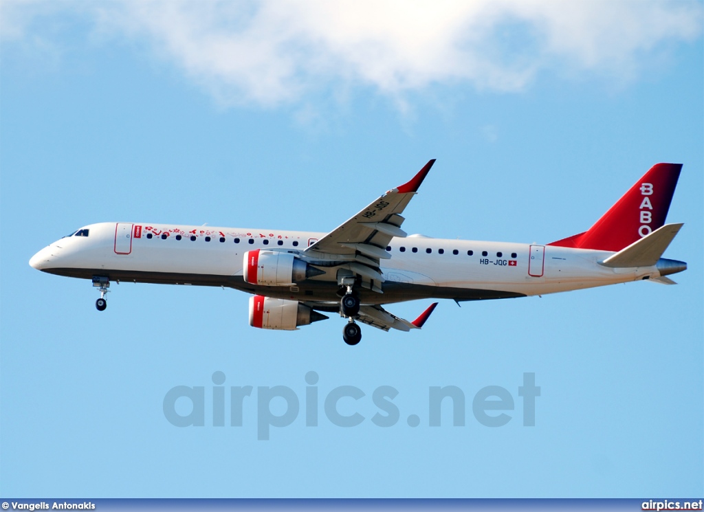 HB-JQG, Embraer ERJ 190-100LR (Embraer 190), Flybaboo