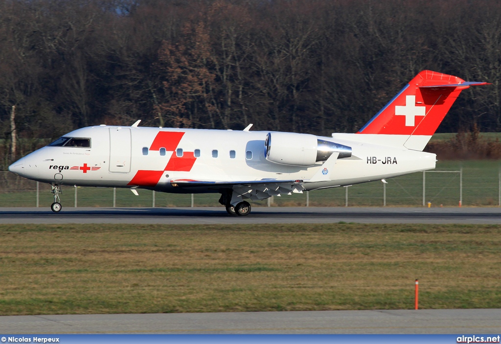 HB-JRA, Bombardier Challenger 600-CL-604, REGA - Swiss Air Ambulance