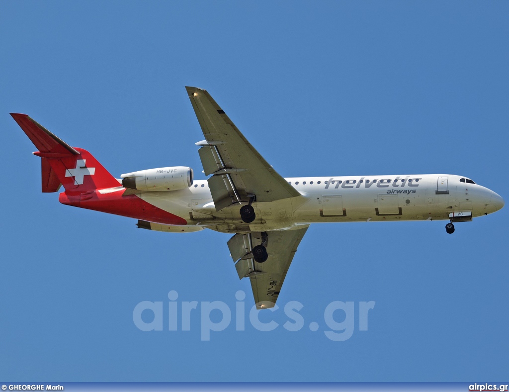 HB-JVC, Fokker F100, Helvetic Airways