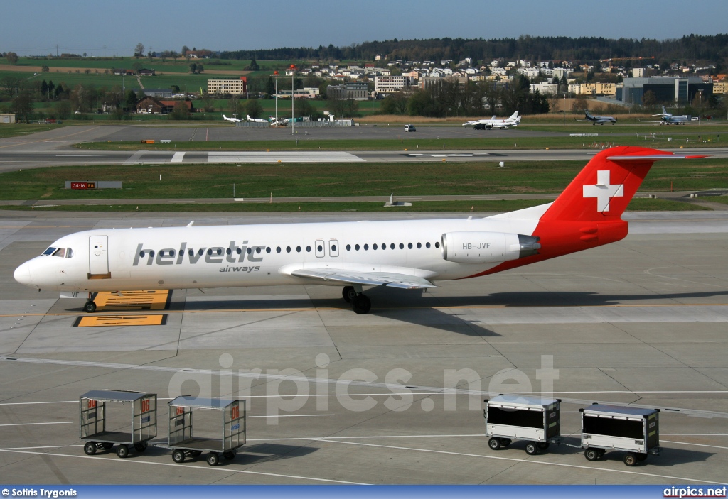 HB-JVF, Fokker F100, Helvetic Airways