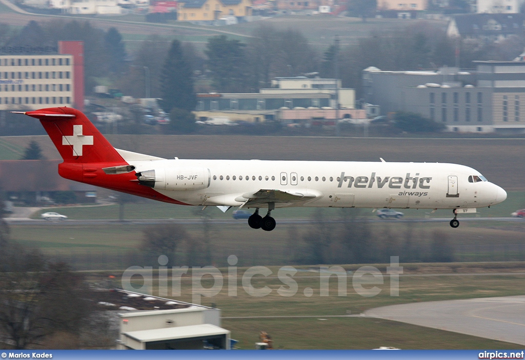 HB-JVF, Fokker F100, Helvetic Airways