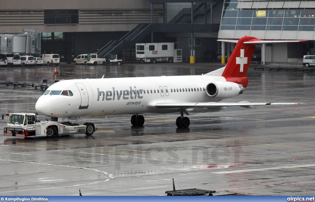 HB-JVF, Fokker F100, Helvetic Airways