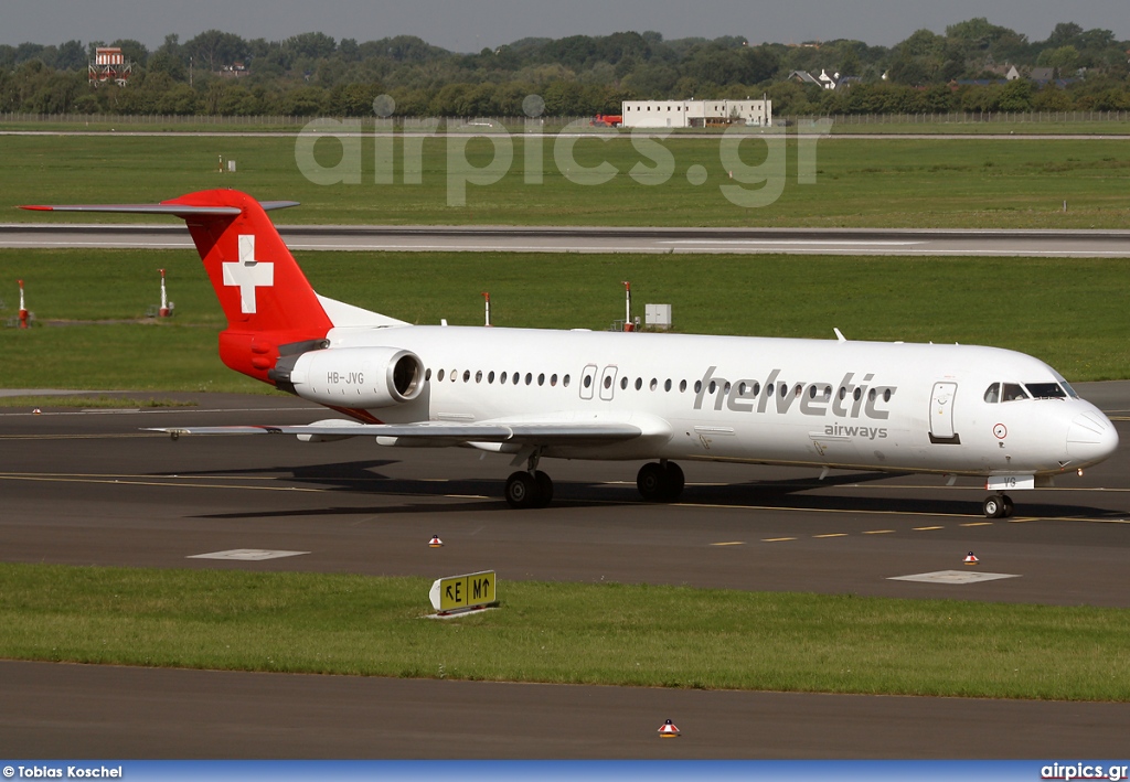 HB-JVG, Fokker F100, Helvetic Airways