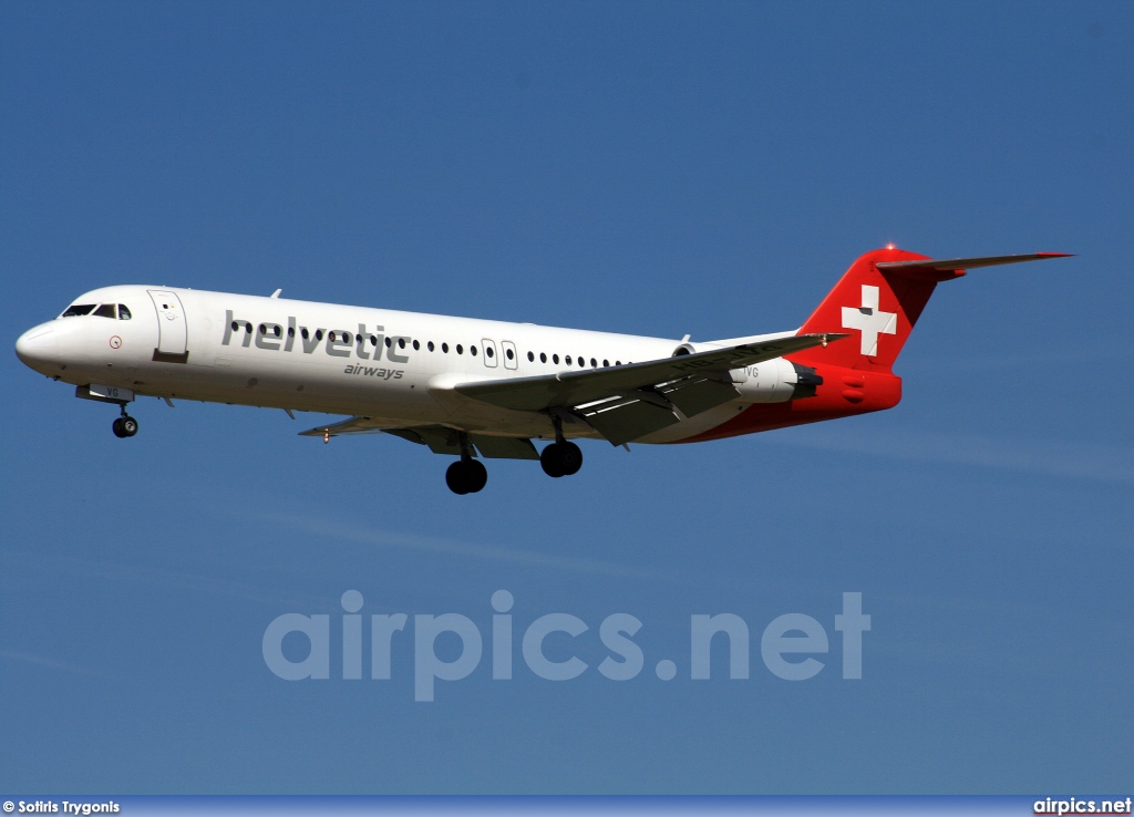 HB-JVG, Fokker F100, Helvetic Airways