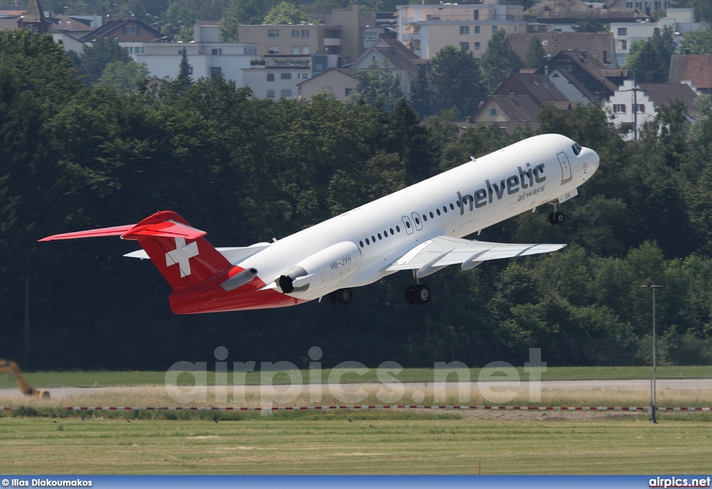 HB-JVH, Fokker F100, Helvetic Airways