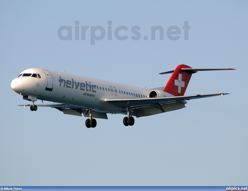 HB-JVH, Fokker F100, Helvetic Airways