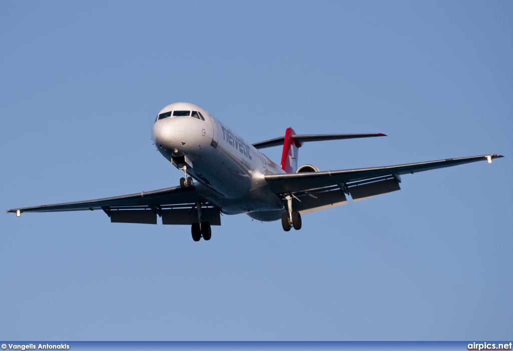 HB-JVH, Fokker F100, Helvetic Airways