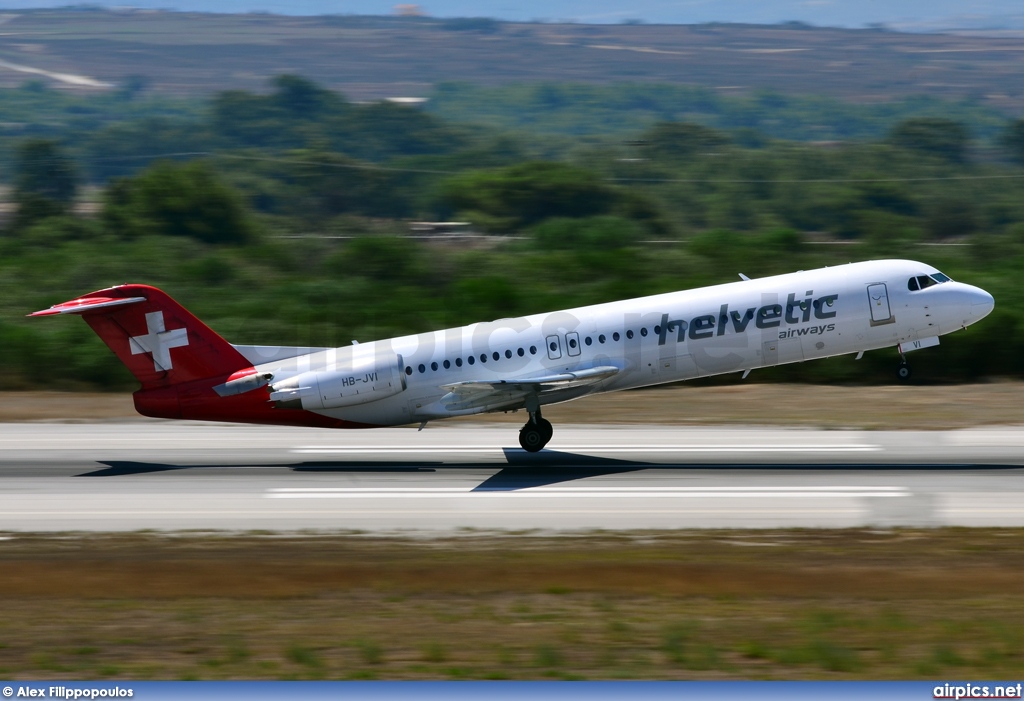 HB-JVI, Fokker F100, Helvetic Airways