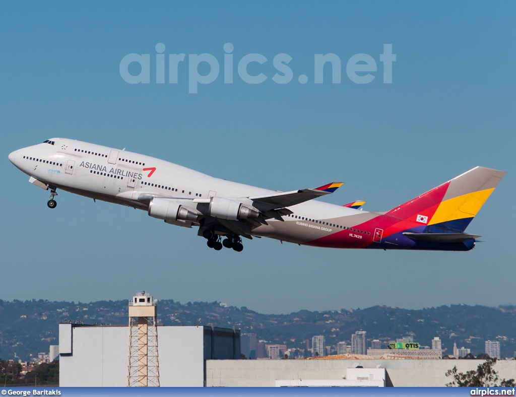 HL7428, Boeing 747-400, Asiana Airlines