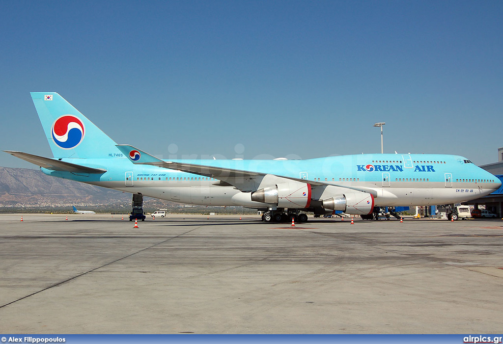 HL7465, Boeing 747-400, Korean Air