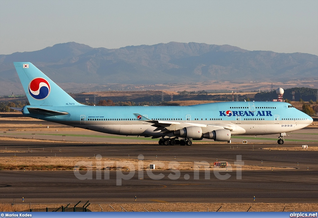 HL7473, Boeing 747-400, Korean Air