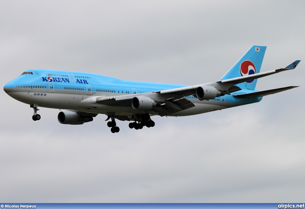 HL7491, Boeing 747-400, Korean Air