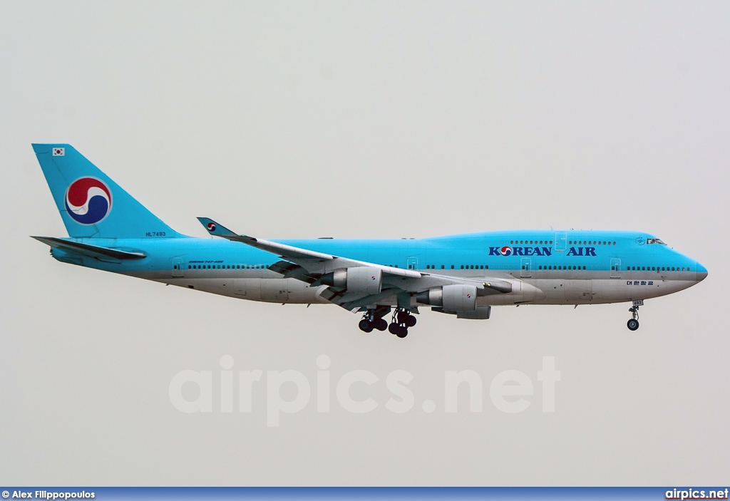 HL7493, Boeing 747-400, Korean Air