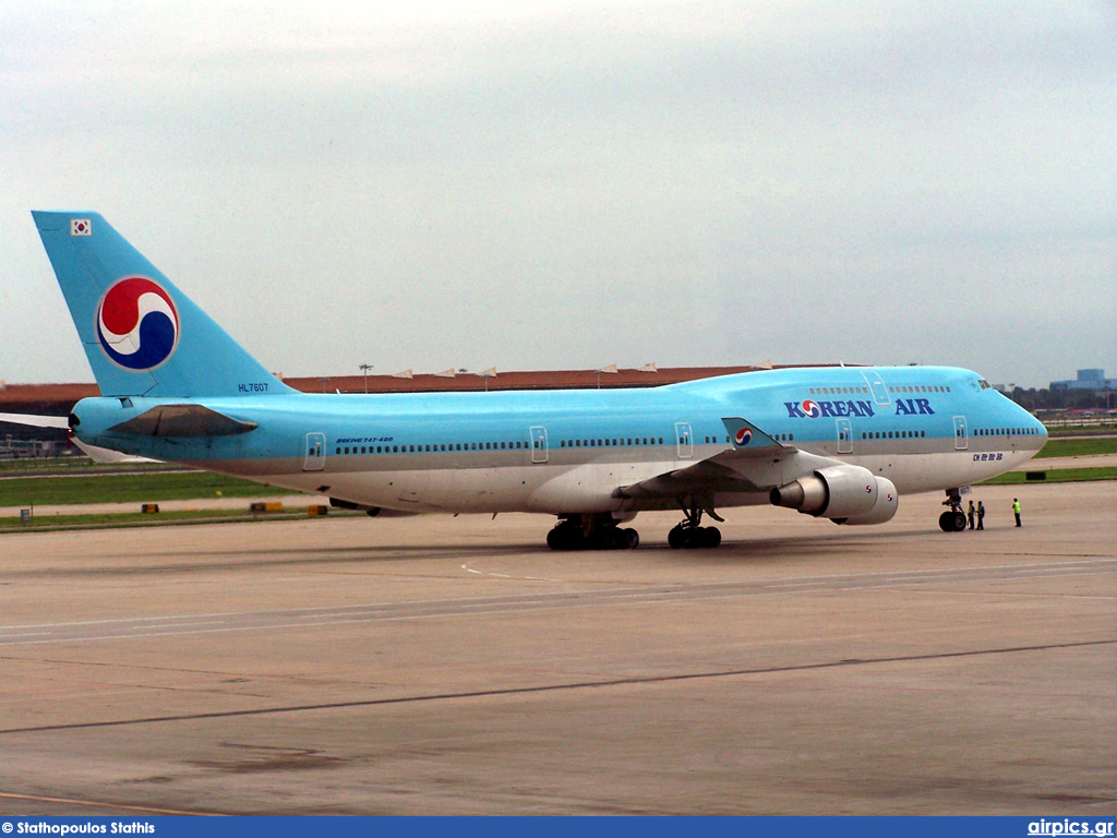 HL7607, Boeing 747-400, Korean Air