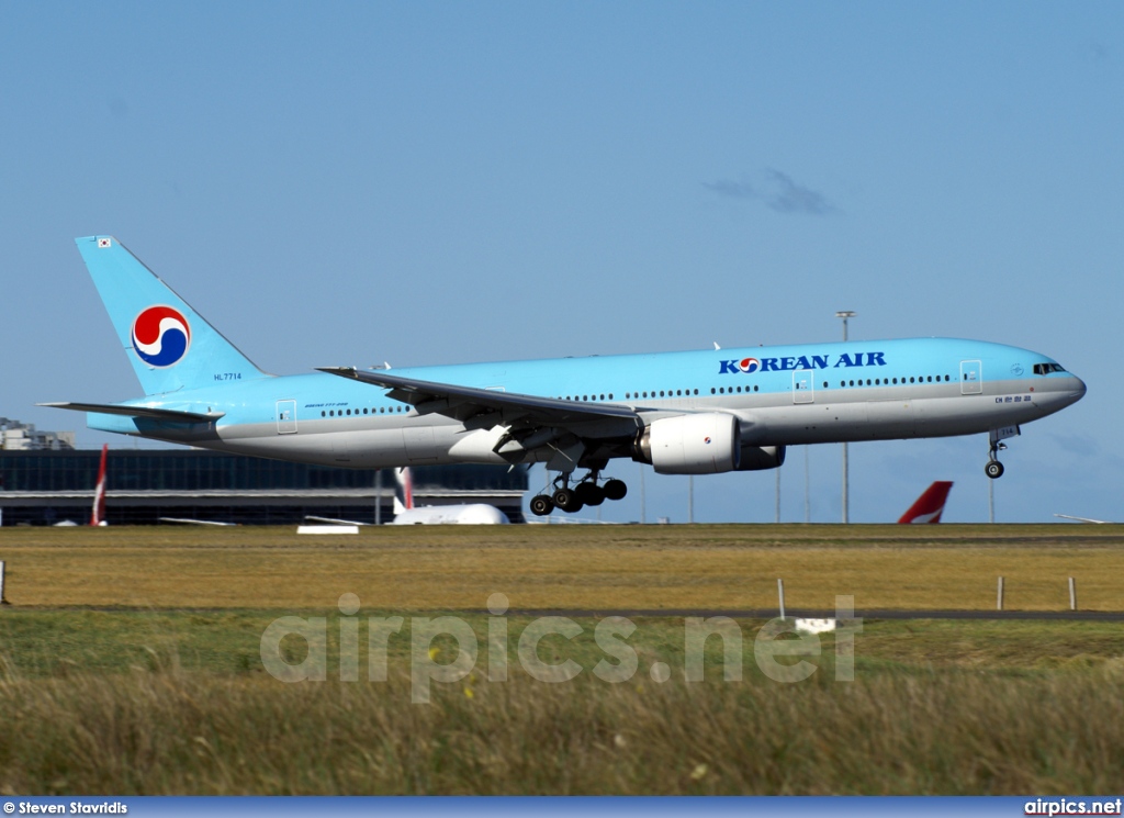 HL7714, Boeing 777-200ER, Korean Air