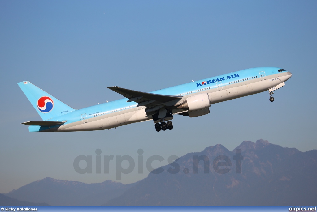 HL7766, Boeing 777-200ER, Korean Air