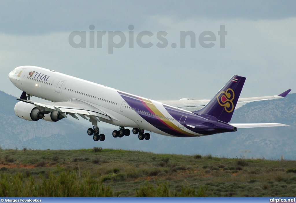 HS-TLA, Airbus A340-500, Thai Airways