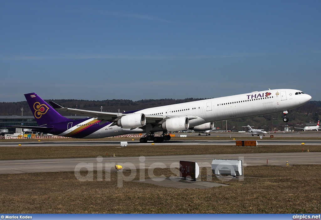 HS-TND, Airbus A340-600, Thai Airways