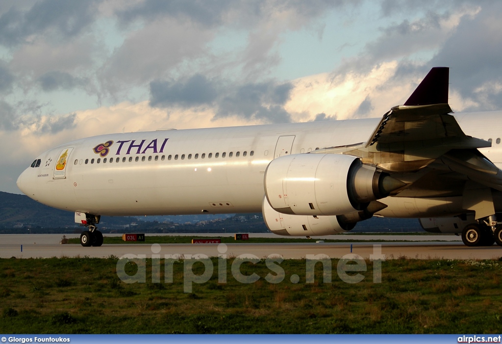 HS-TNE, Airbus A340-600, Thai Airways