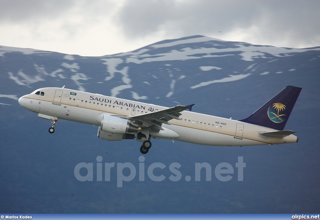 HZ-ASC, Airbus A320-200, Saudi Arabian Airlines