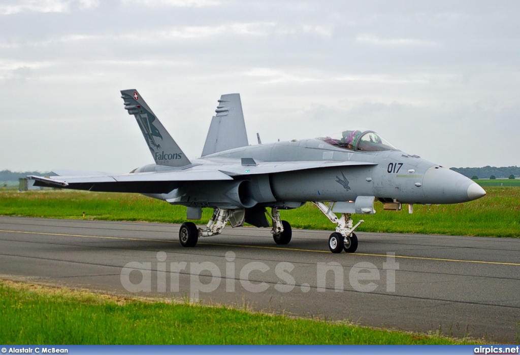 J-5017, Boeing (McDonnell Douglas) F/A-18C Hornet, Swiss Air Force