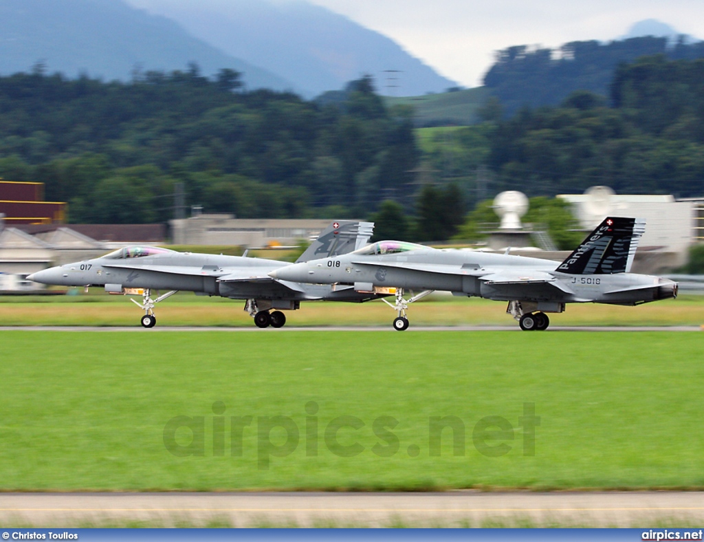 J-5018, Boeing (McDonnell Douglas) F/A-18C Hornet, Swiss Air Force