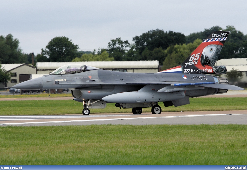 J-876, Lockheed F-16AM Fighting Falcon, Royal Netherlands Air Force