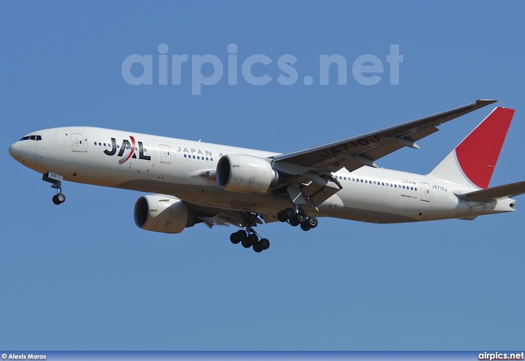 JA710J, Boeing 777-200ER, Japan Airlines