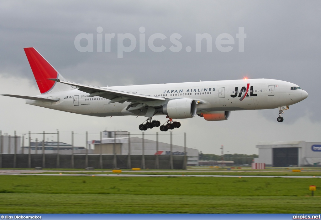 JA710J, Boeing 777-200ER, Japan Airlines