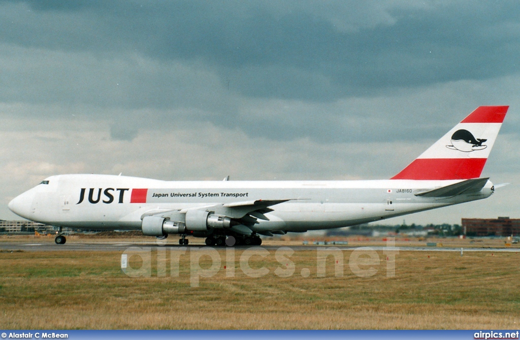 JA8160, Boeing 747-200F(SCD), JUST - Japan Universal Systems Transport