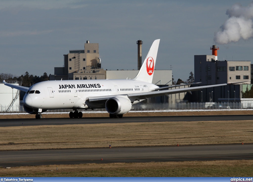 JA827J, Boeing 787-8 Dreamliner, Japan Airlines