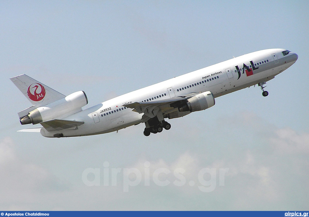 JA8532, McDonnell Douglas DC-10-40, Japan Airlines