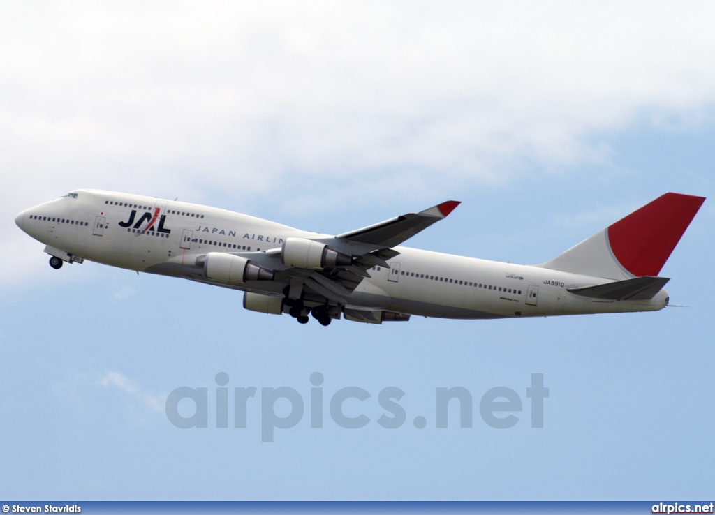 JA8910, Boeing 747-400, Japan Airlines