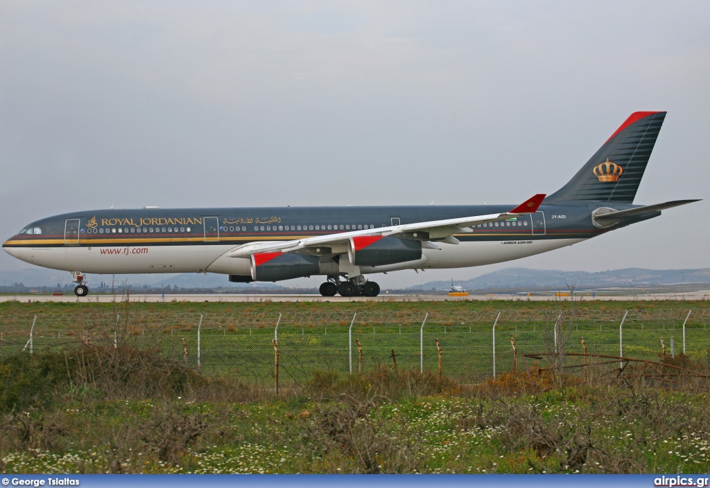 JY-AID, Airbus A340-200, Royal Jordanian