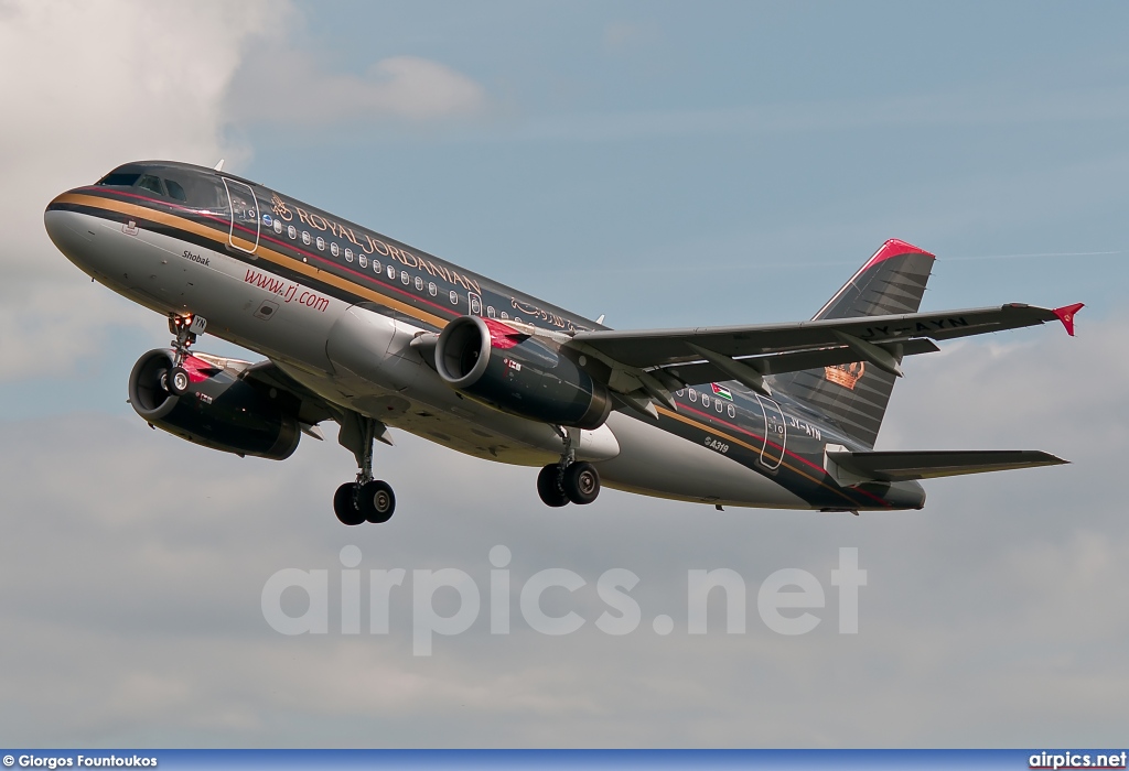 JY-AYN, Airbus A319-100, Royal Jordanian