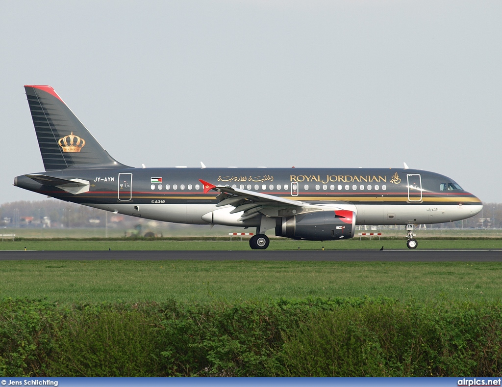 JY-AYN, Airbus A319-100, Royal Jordanian