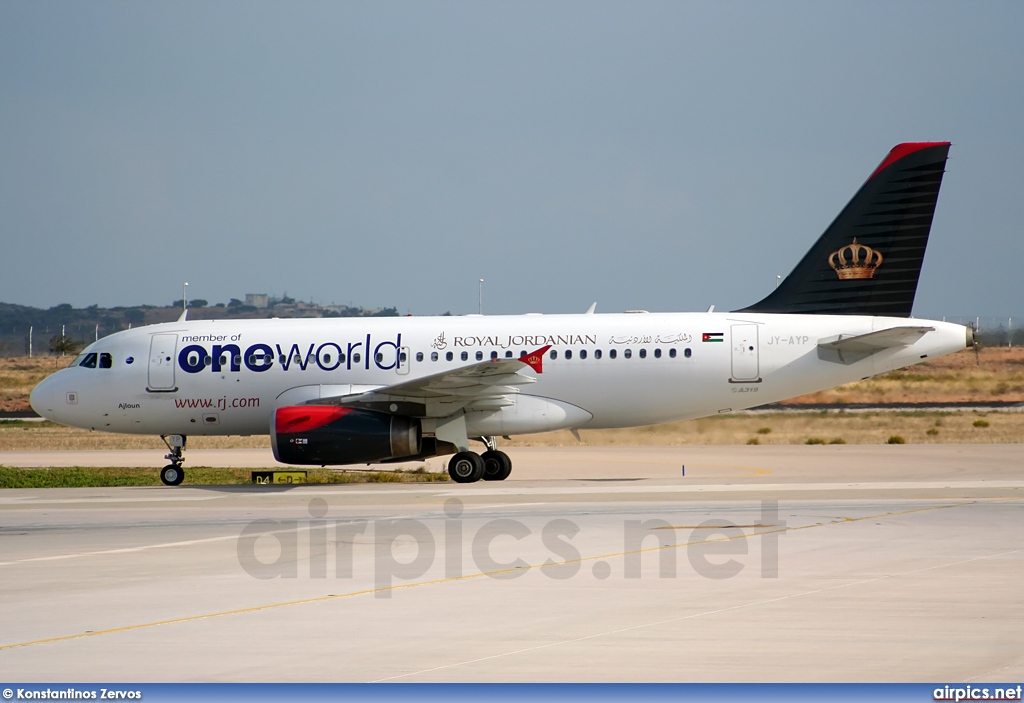 JY-AYP, Airbus A319-100, Royal Jordanian