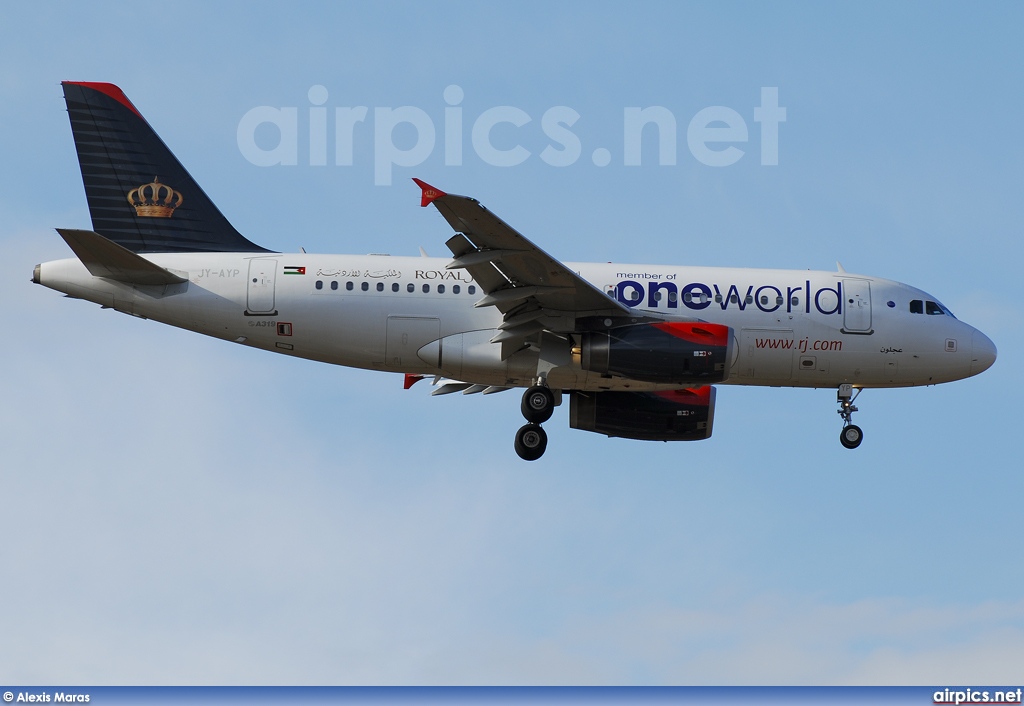 JY-AYP, Airbus A319-100, Royal Jordanian