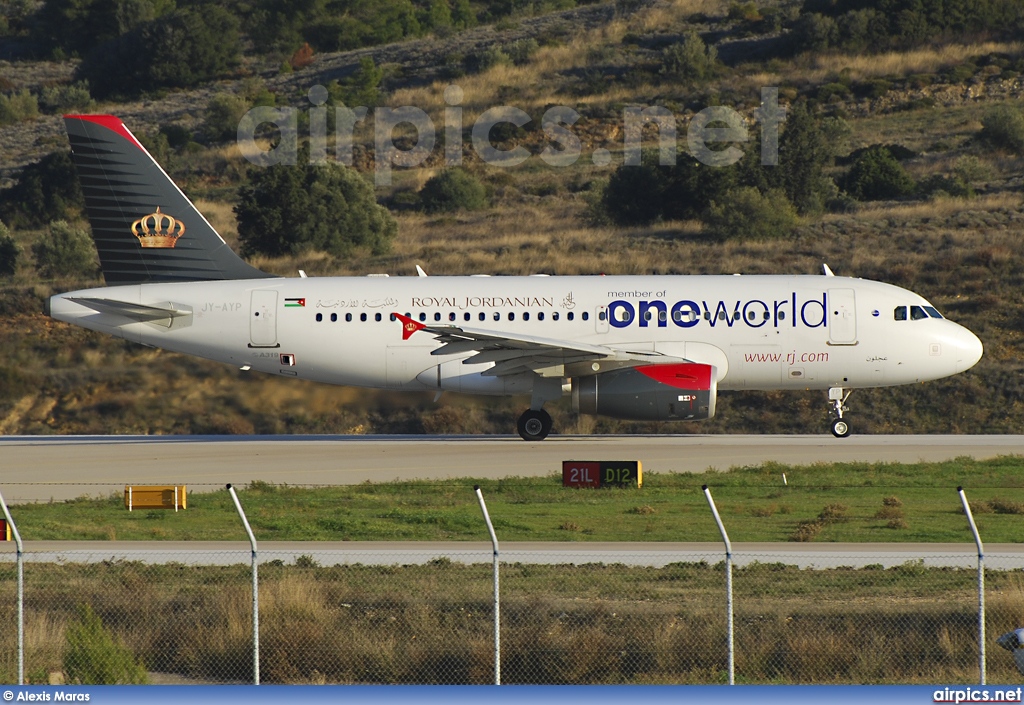 JY-AYP, Airbus A319-100, Royal Jordanian